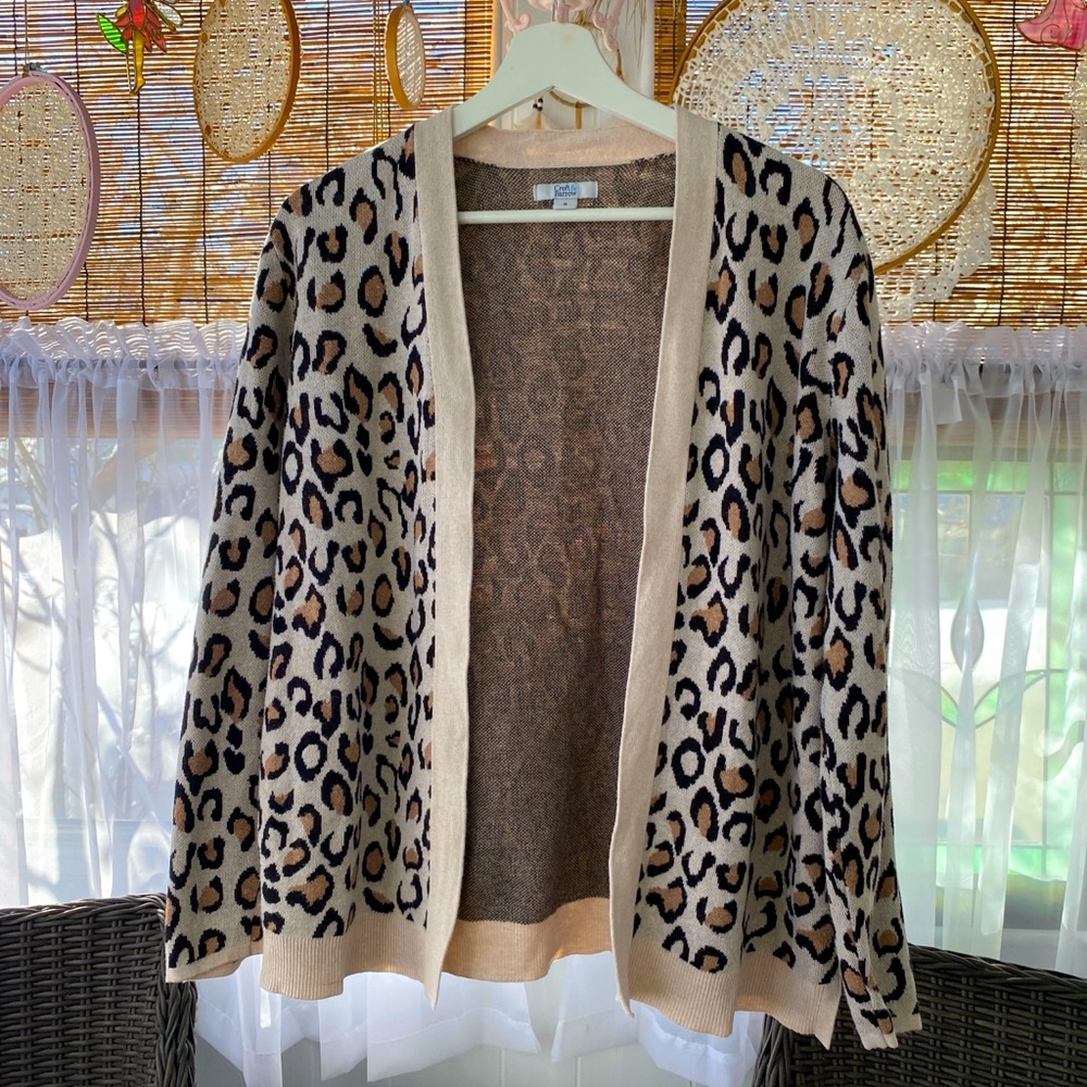 Leopard Print Cardigan